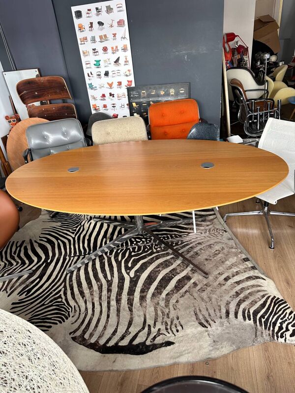 bureau Ovale Florence Knoll pour Knoll International circa 1980