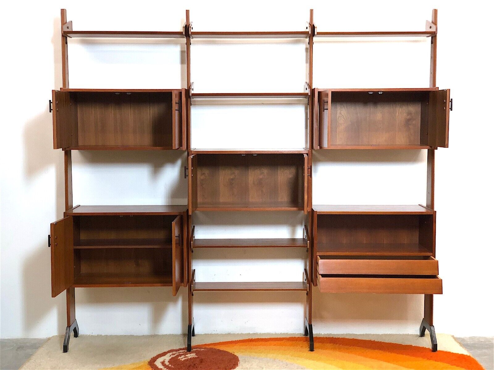 Modular bookcase Italy 60s