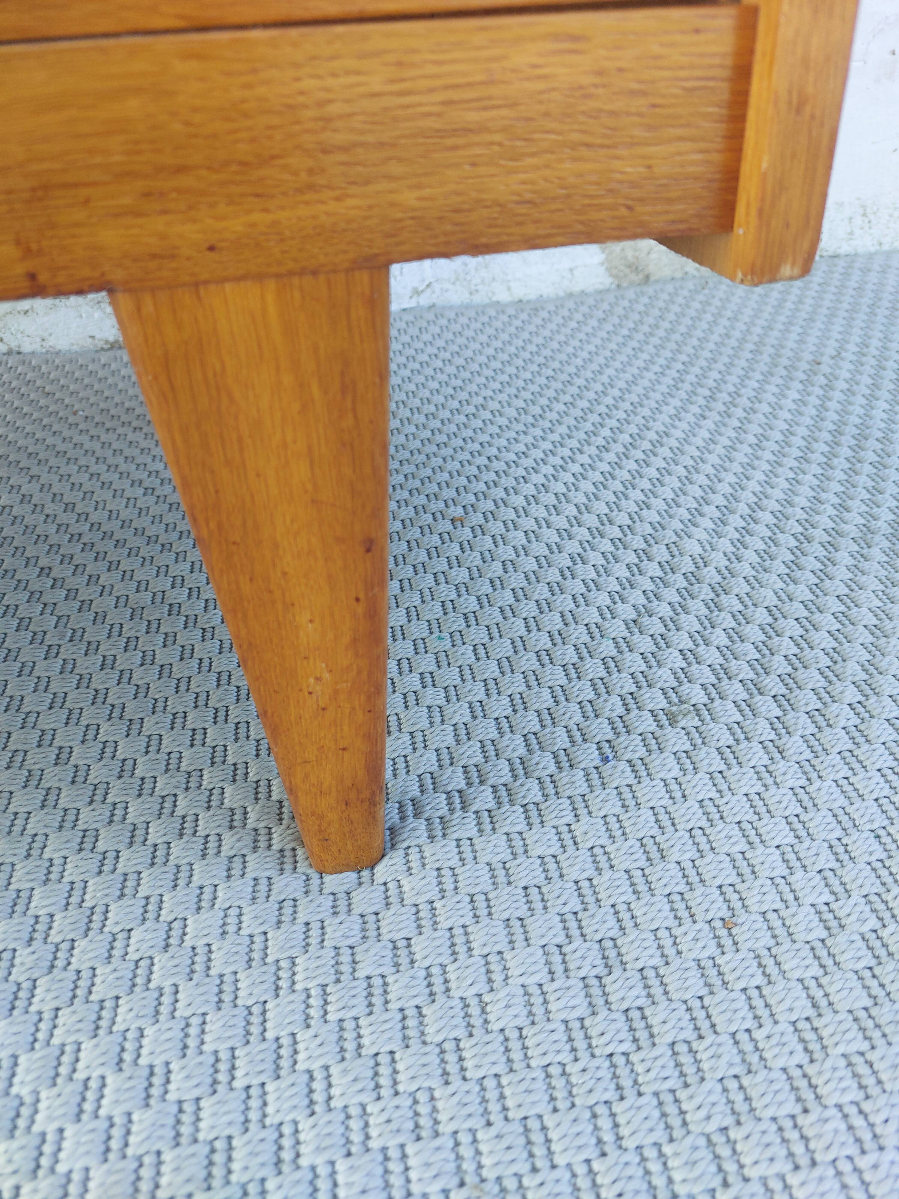 vintage chest of drawers, 60s-70s, "hidden" handles