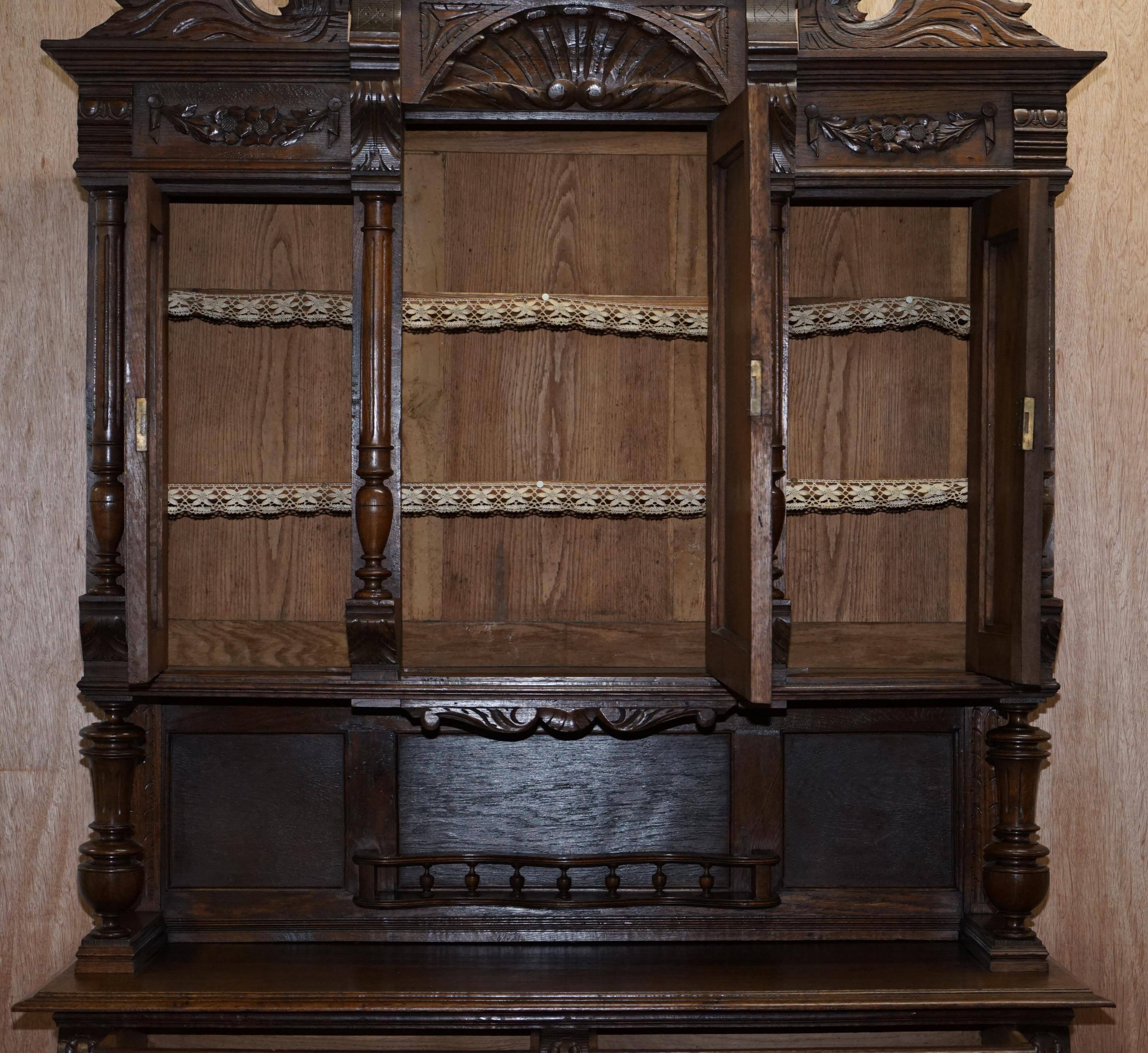 Dutch Carved Oak Wardrobe Early 19th Century