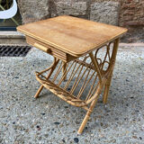 Rattan bedside table