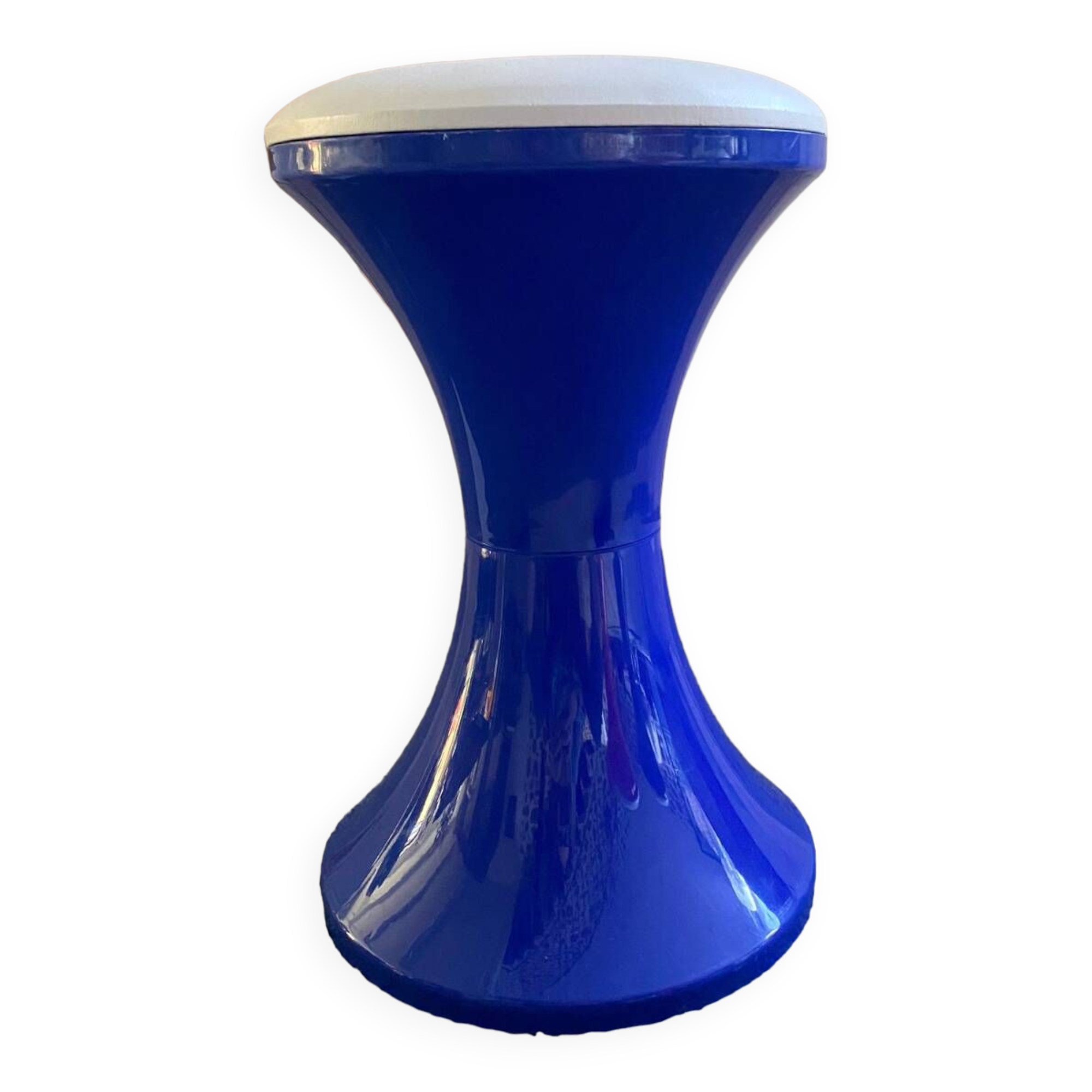 Vintage blue tam tam stool