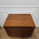 Danish teak commode from the 1960s, 4 drawers, tapered legs.