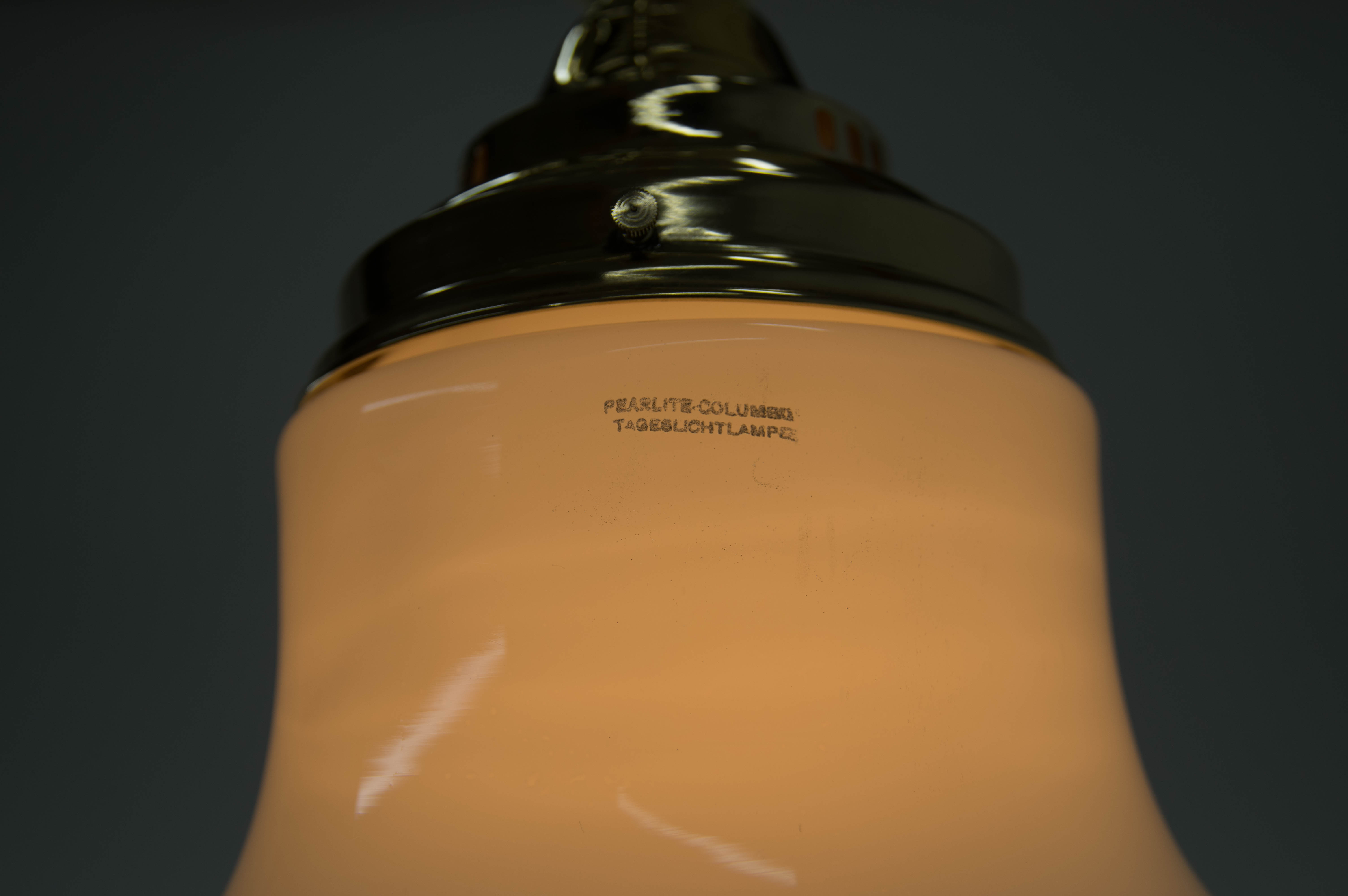 Art nouveau flush mount, 1910s, restored