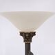 Greek revival bronze floor lamp, 1980s, italy
