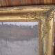 Antique wooden mirror and gilded stucco with gold leaf 89 x 72