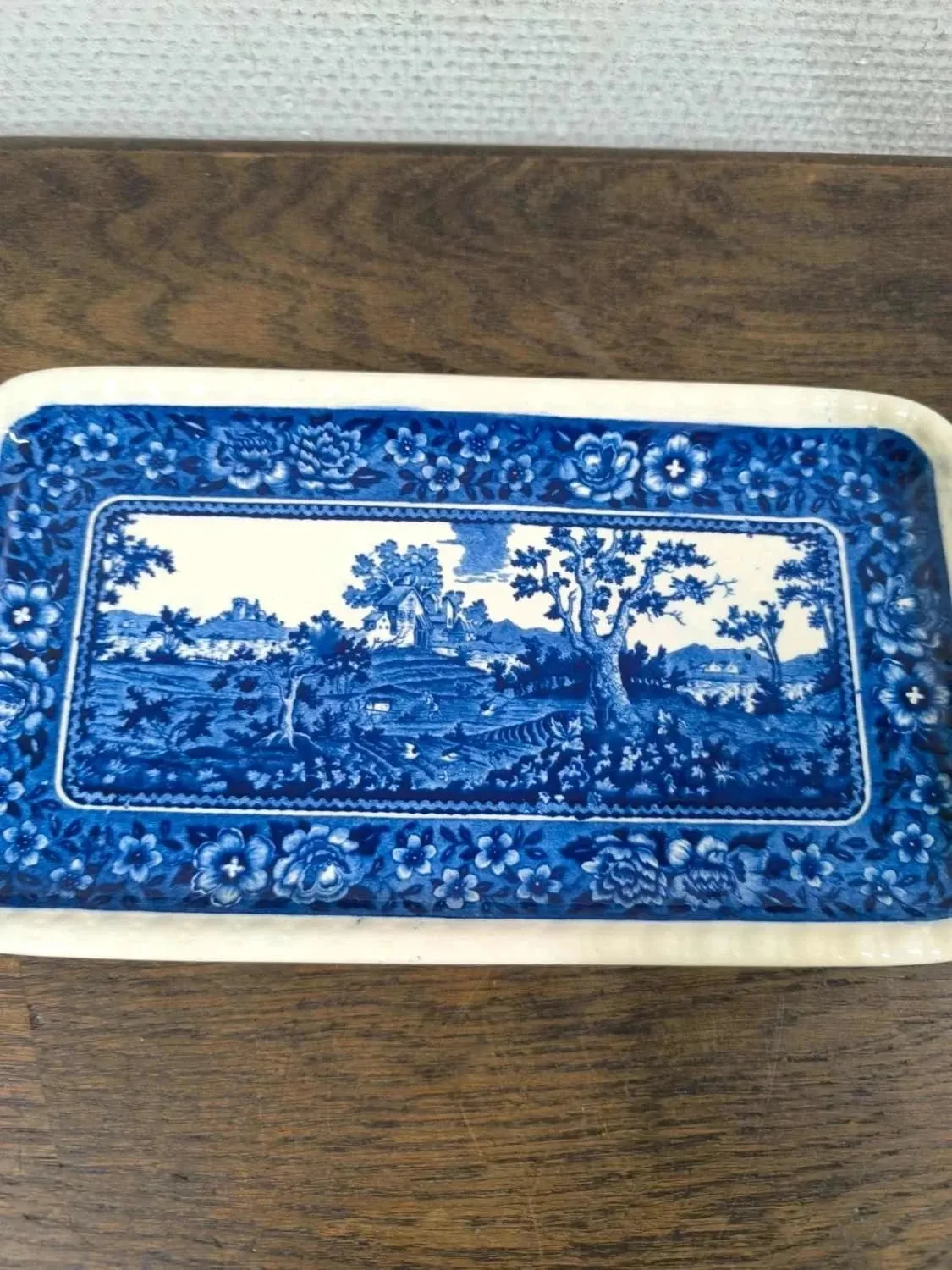Rectangular cake dish Villeroy and Boch Rusticana blue