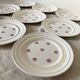 St Amand dessert plates, Roses