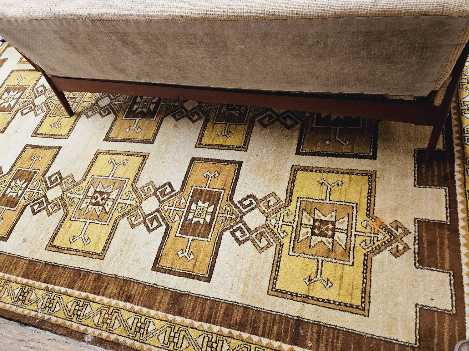 Danish teak Scandinavian sofa armchair set 1960