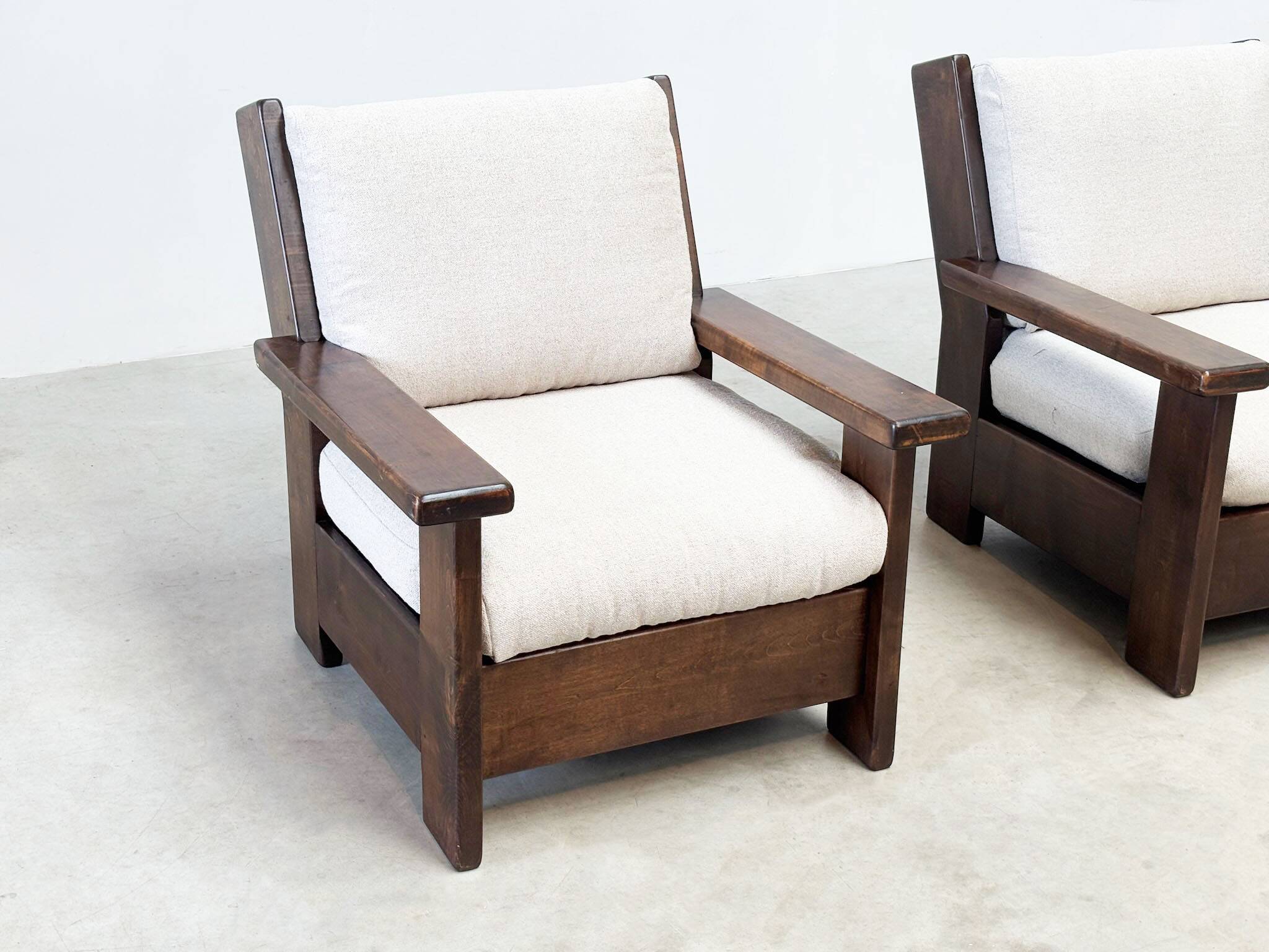 Brutalist lounge chairs