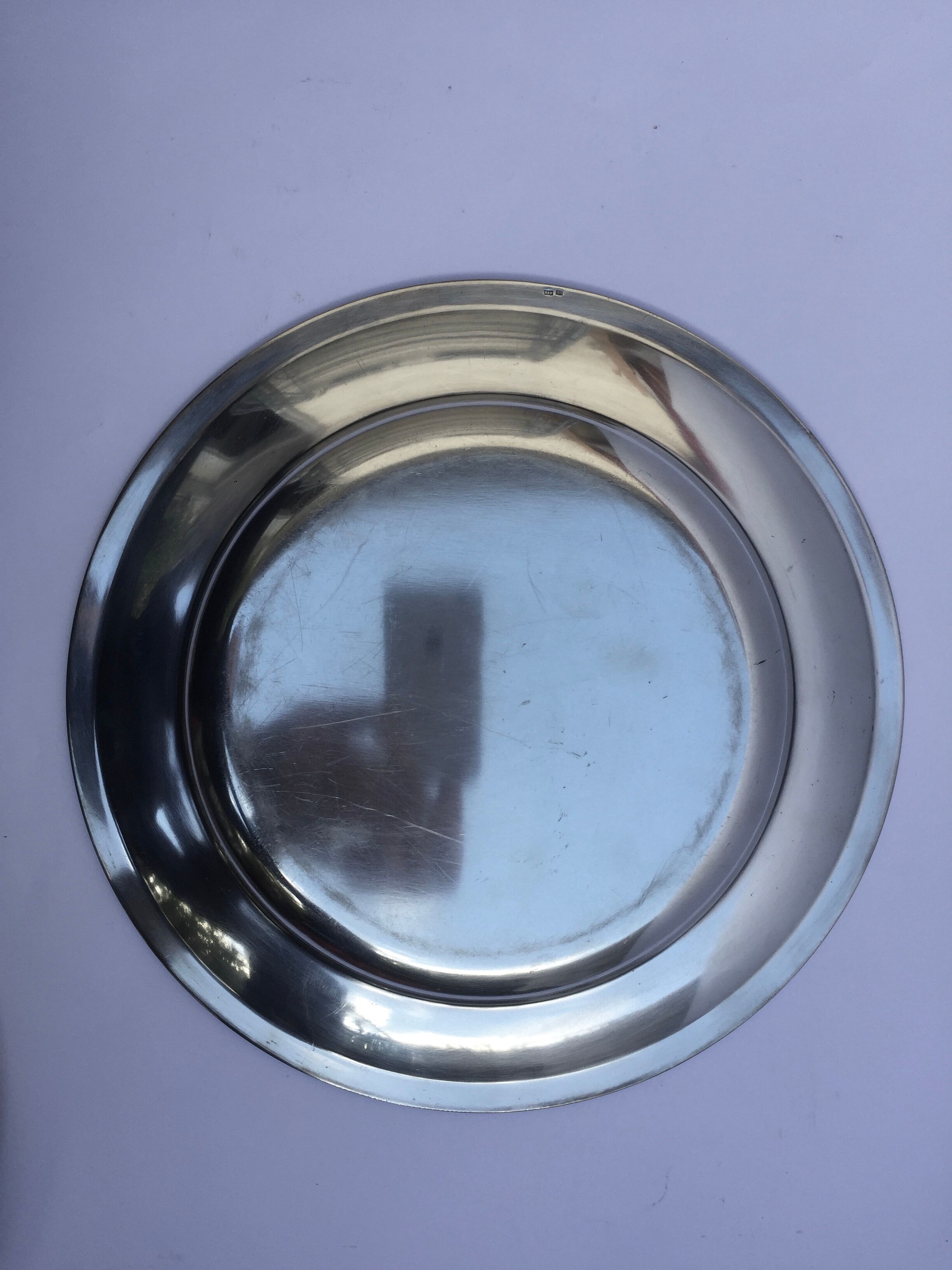 Set of 2 silver trays