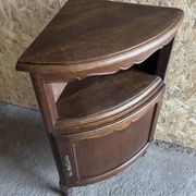 Encoignure à porte, merisier style louis XV, vintage, années 60
