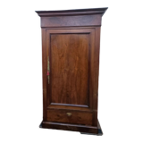 Cabinet bonnetière in solid oak and partial veneer