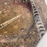 Ammonite Fossil Marble Placemat Bowl and Plate