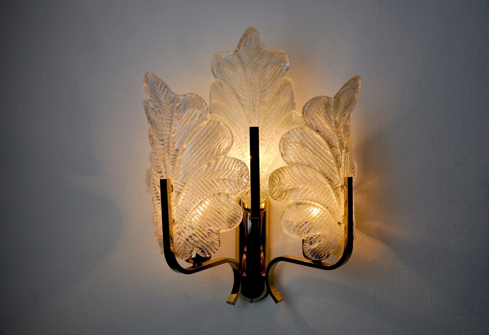 Carl Fagerlund wall lamp, 3 arms, Austria 1970