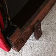 Convertible bench daybed rockabilly red and blakc 50-60s