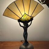 Art Nouveau “fan” lamp