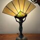 Lampe « éventail » art nouveau