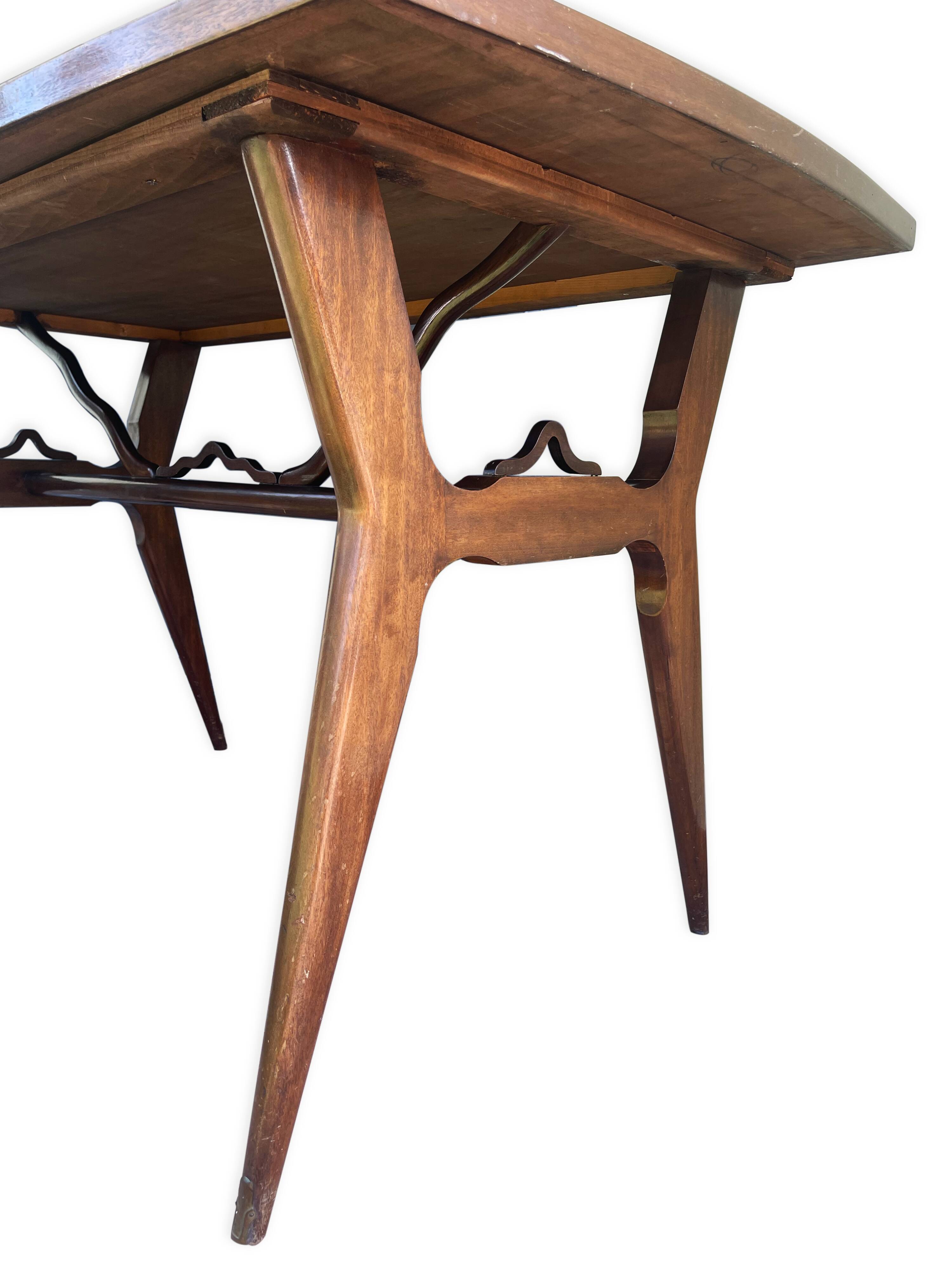 Table à manger italienne vintage du milieu du 20ème siècle