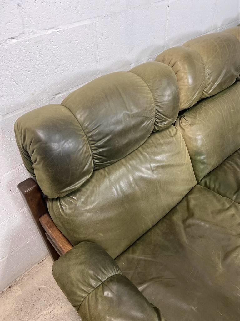 Vintage leather seat