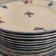 Dessert service 12 plates and 1 dish Mary Lou Digoin Sarreguemines