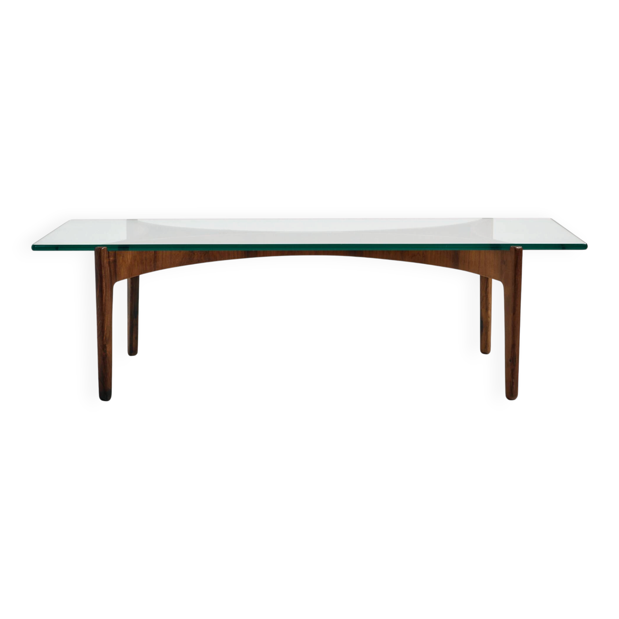 Coffee table in rosewood restored by Sven Ellekaer for Christian Linneberg Møbelfabrik.
