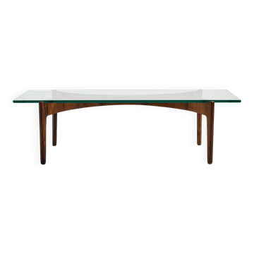 Table basse en palissandre restaurée par Sven Ellekaer pour Christian Linneberg Møbelfabrik