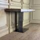 Console in marble and steel