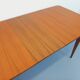 Rectangular dining table in vintage Scandinavian style from the 50s and 60s, made of teak.