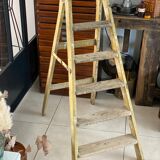 Old wooden painter's stepladder