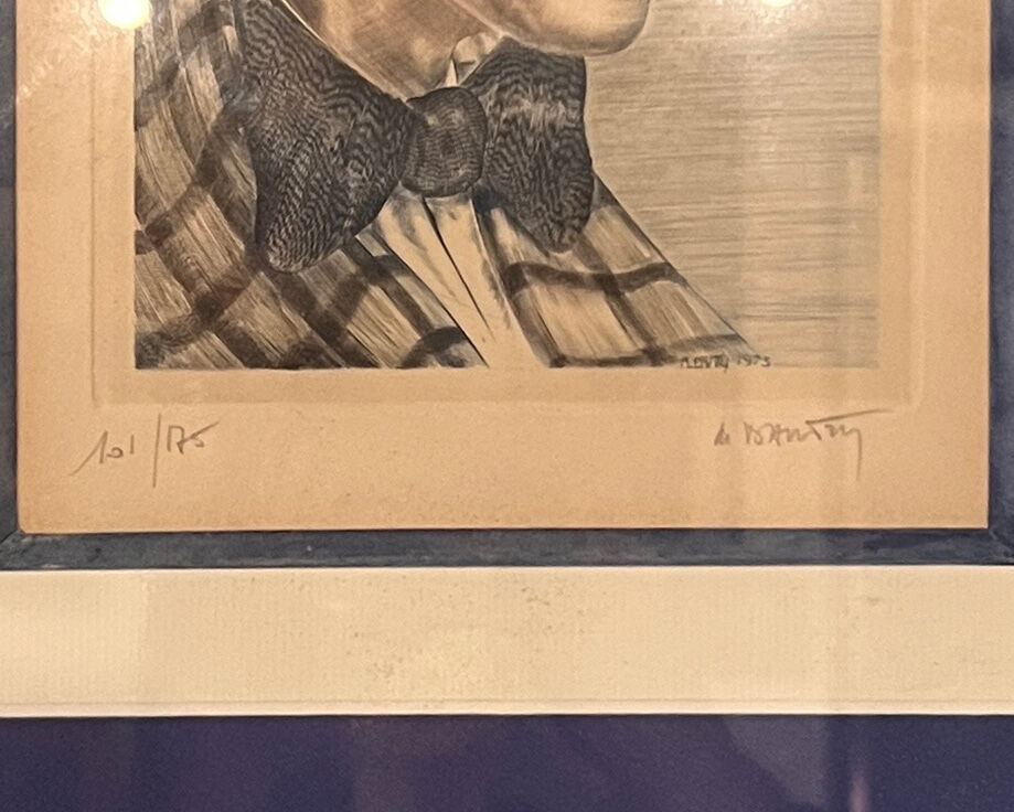 Lithograph of Marc Dautry