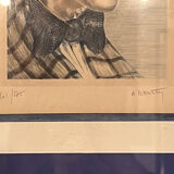 Lithograph of Marc Dautry