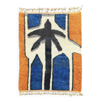 Moroccan modern Berber wool rug