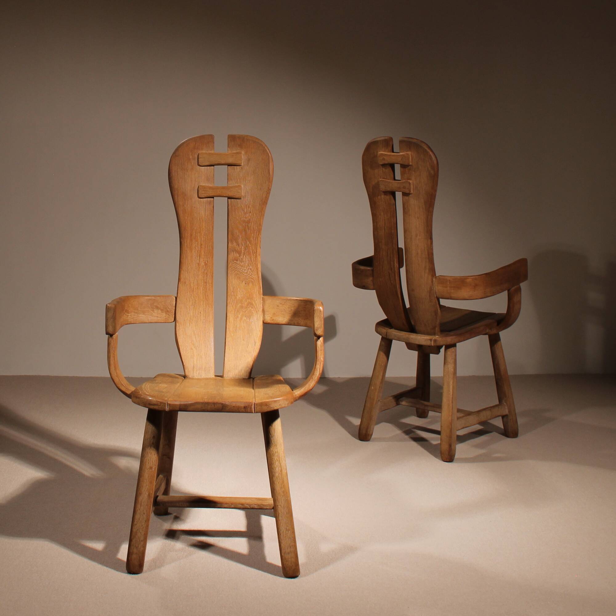 Two Brutalist Armchairs by De Puydt | Belgium 1970s