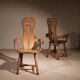 Two Brutalist Armchairs by De Puydt | Belgium 1970s