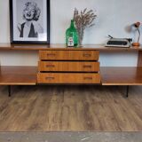 Scandinavian teak and metal sideboard