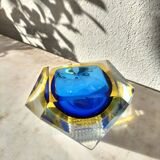 Cendrier sommerso en verre de murano