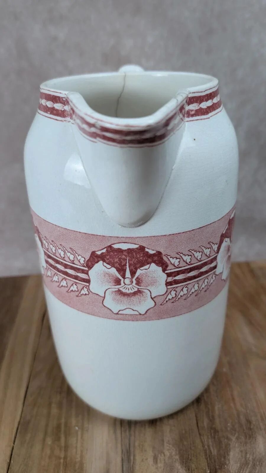 Grand pot de toilette ancien Digoin modèle Parma