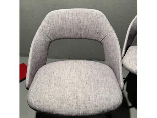 Pair of barrel chairs from the 1950s, in the style of Pierre Guariche.