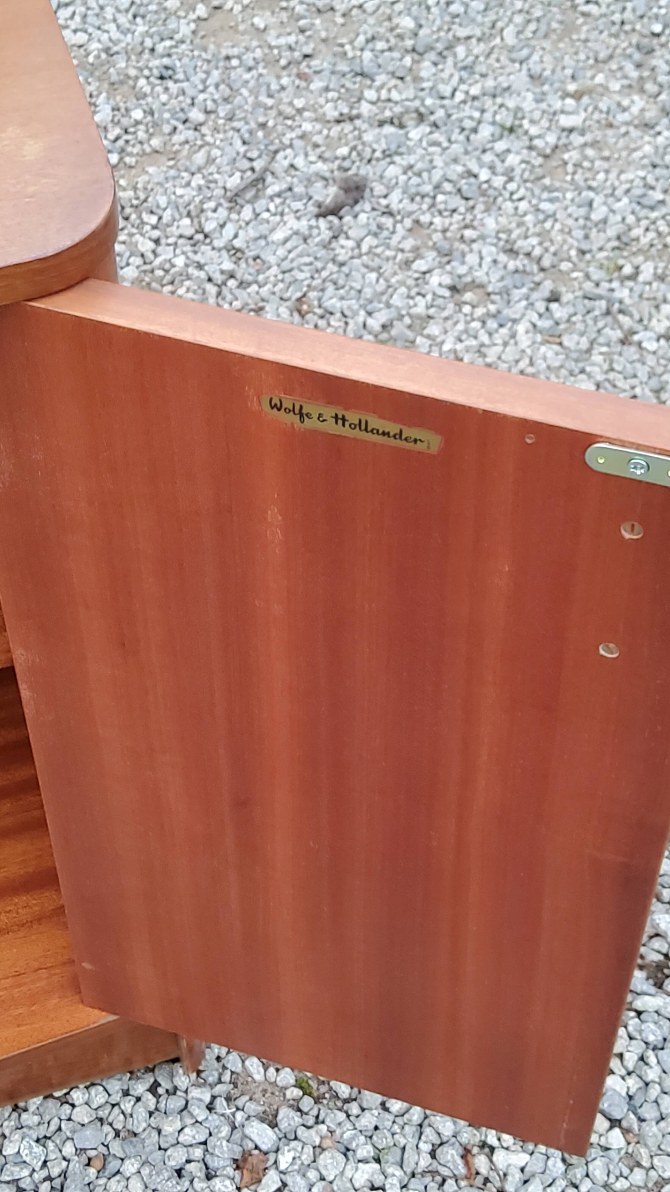 Vintage 1960s mahogany dressing table chest of drawers