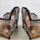 Art deco club chairs lounge chairs 'Luxury peacock dessin'