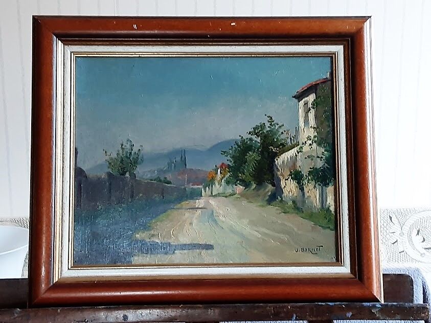 Landscape puydômois of j.bornot (xix-xxth)