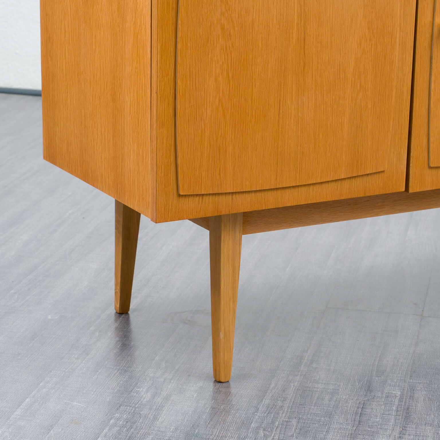 Very large vintage row, oak, restored, 250cm