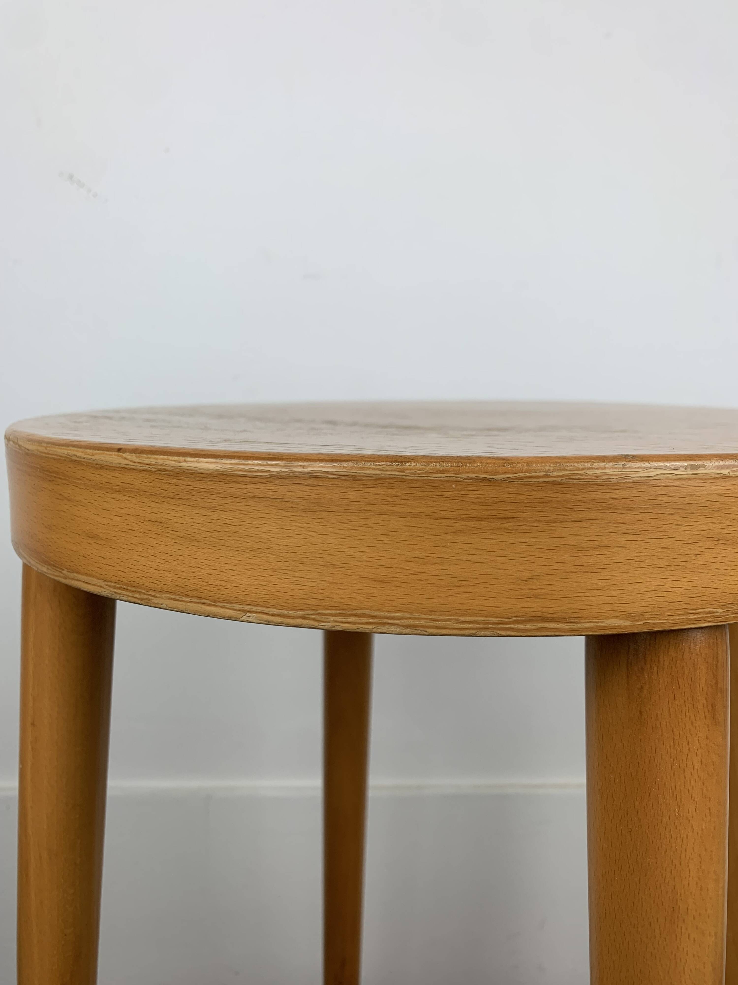 3 tabourets de bar Baumann, années 60, vintage