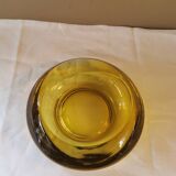 Vintage amber glass pocket tray
