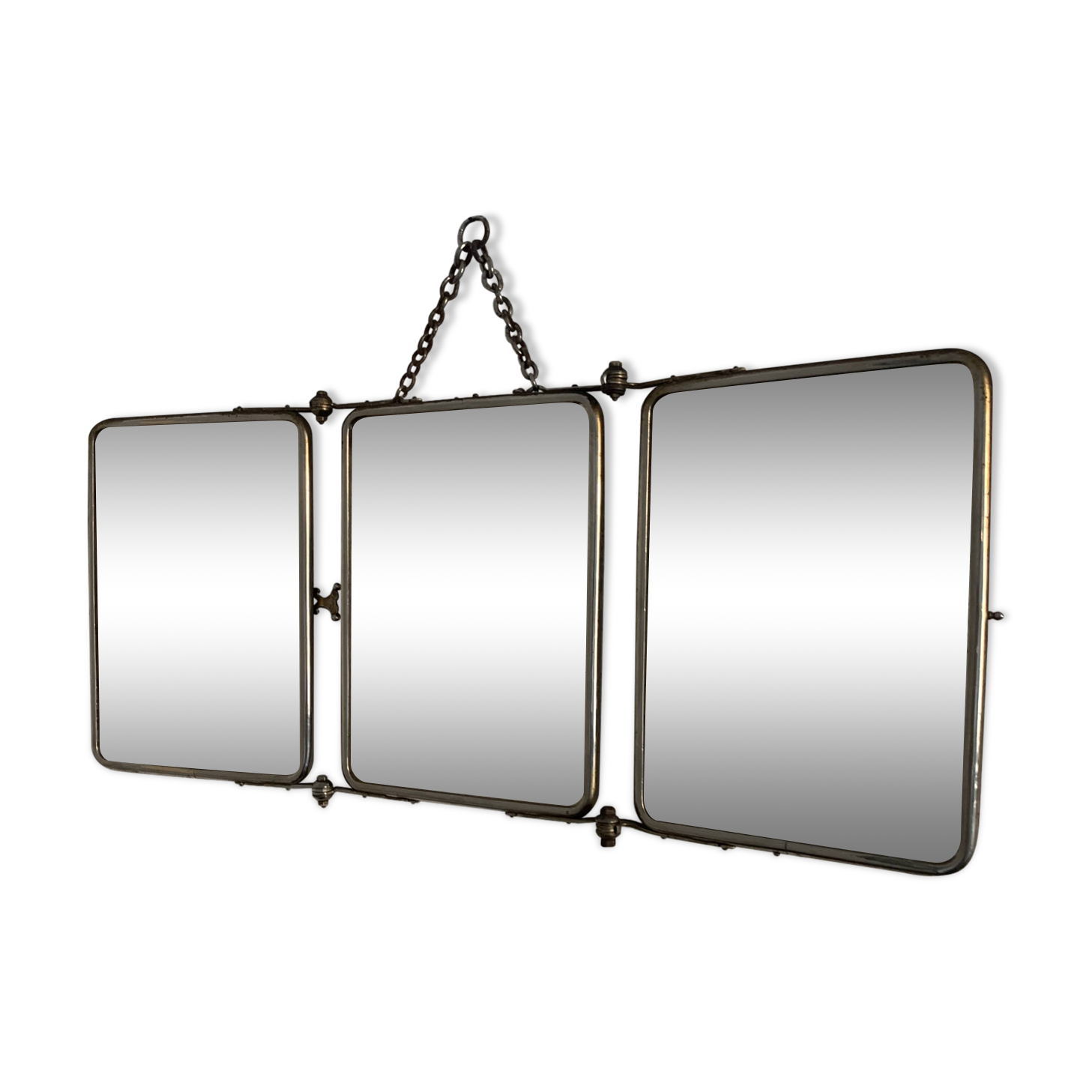 Bassulouda Miroir en paille tressée nordique pour lit d'hôtel et déjeuner - Décoration murale en macramé