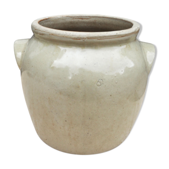 Pot à graisse beige XL
