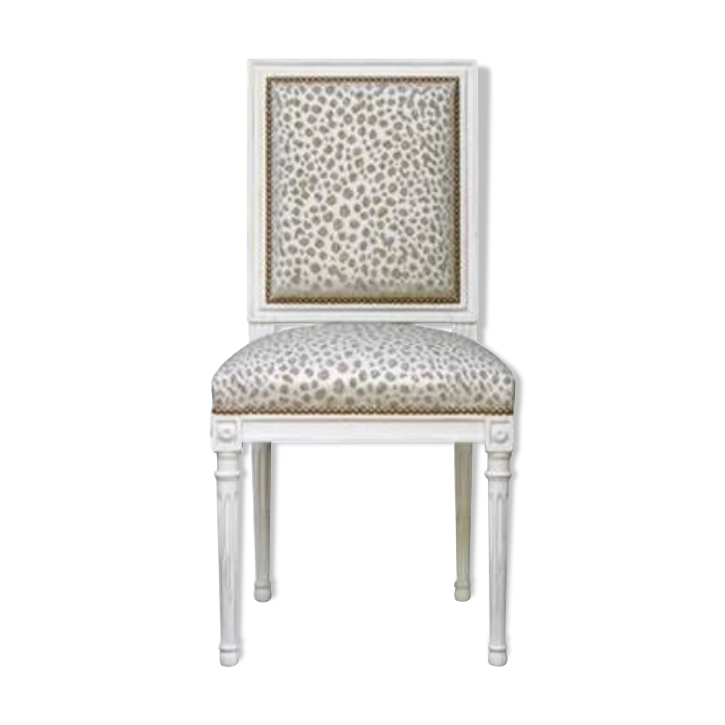 Pair of Louis XVI Jacob chairs. New. Production Harvester