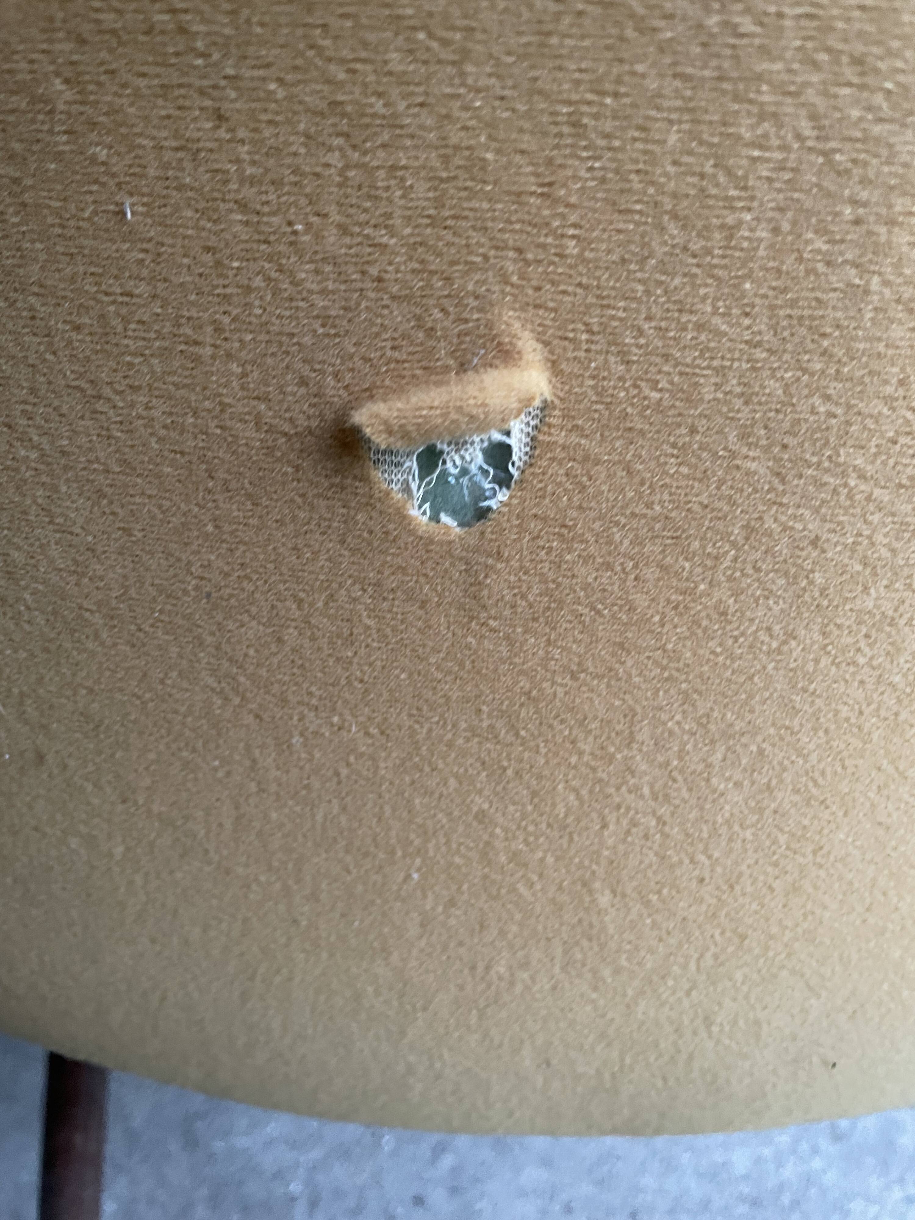 Set of 4 italian style chairs 1960 - rosewood and fabric