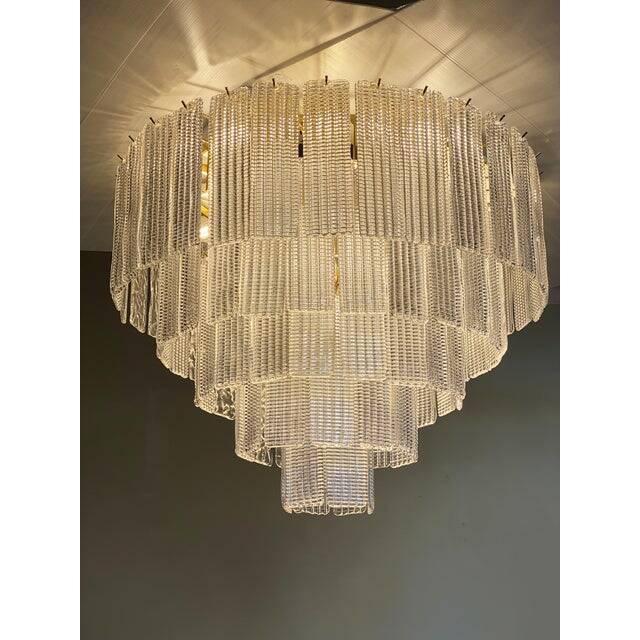 Diamond Strips “Listelli” Murano Glass Flush Mount